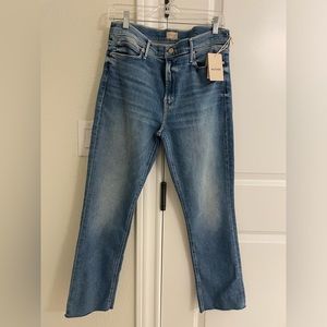 Mother Denim Mid rise Dazzler Ankle Fray jeans sz 32.